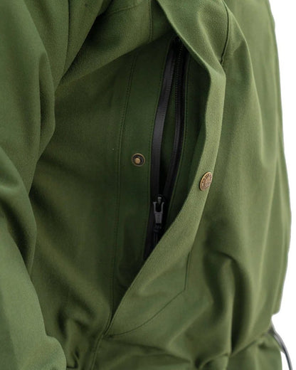 Olive Coloured Swazi Tahr Xp Smock on white background #colour_olive