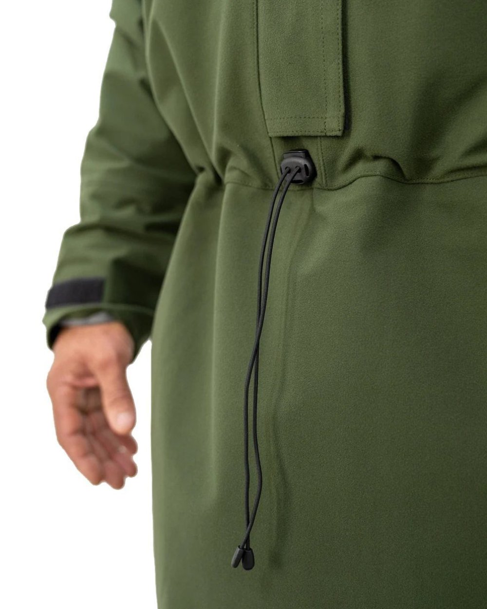 Olive Coloured Swazi Tahr Xp Smock on white background #colour_olive