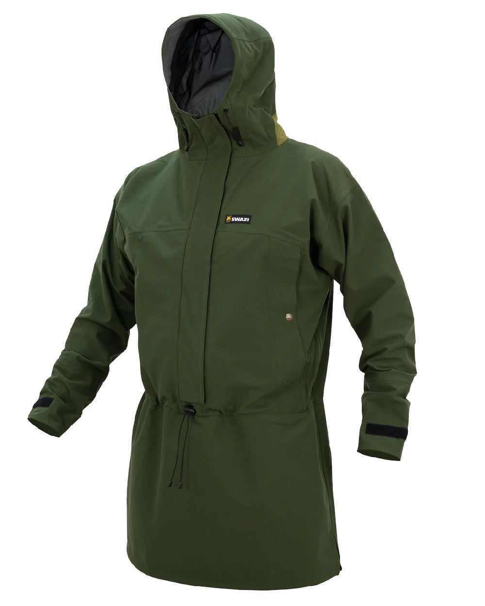 Olive Coloured Swazi Tahr Xp Smock on white background #colour_olive