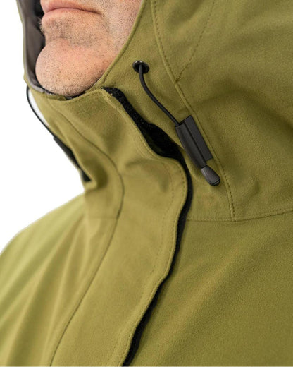 Tussock Green Coloured Swazi Tahr Xp Smock on white background #colour_tussock-green