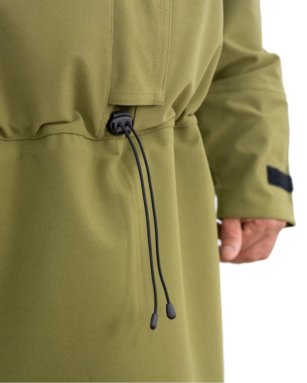 Tussock Green Coloured Swazi Tahr Xp Smock on white background #colour_tussock-green