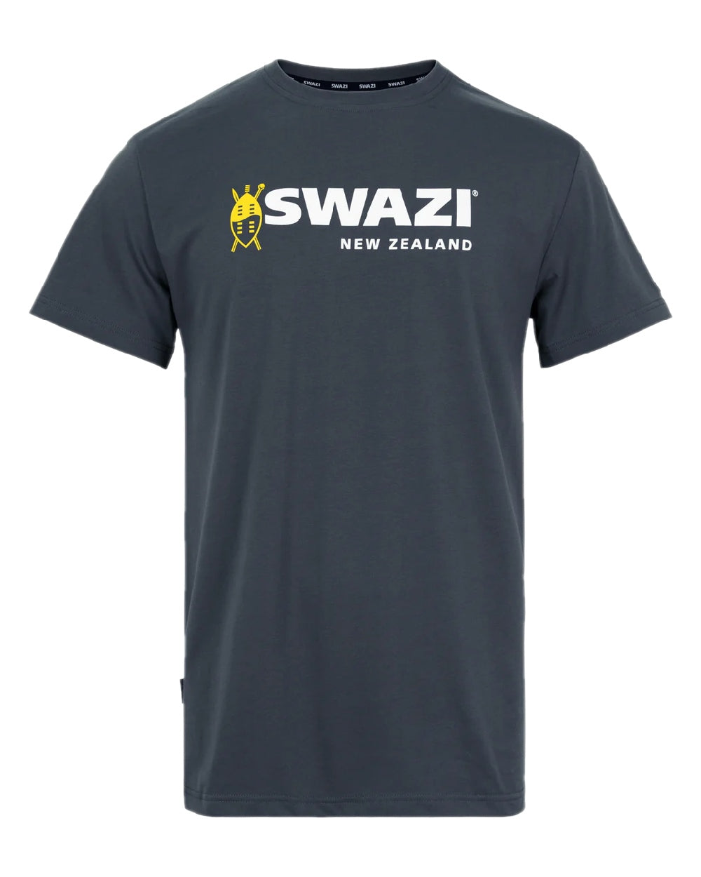 Granite Coloured Swazi Tee on white background #colour_granite
