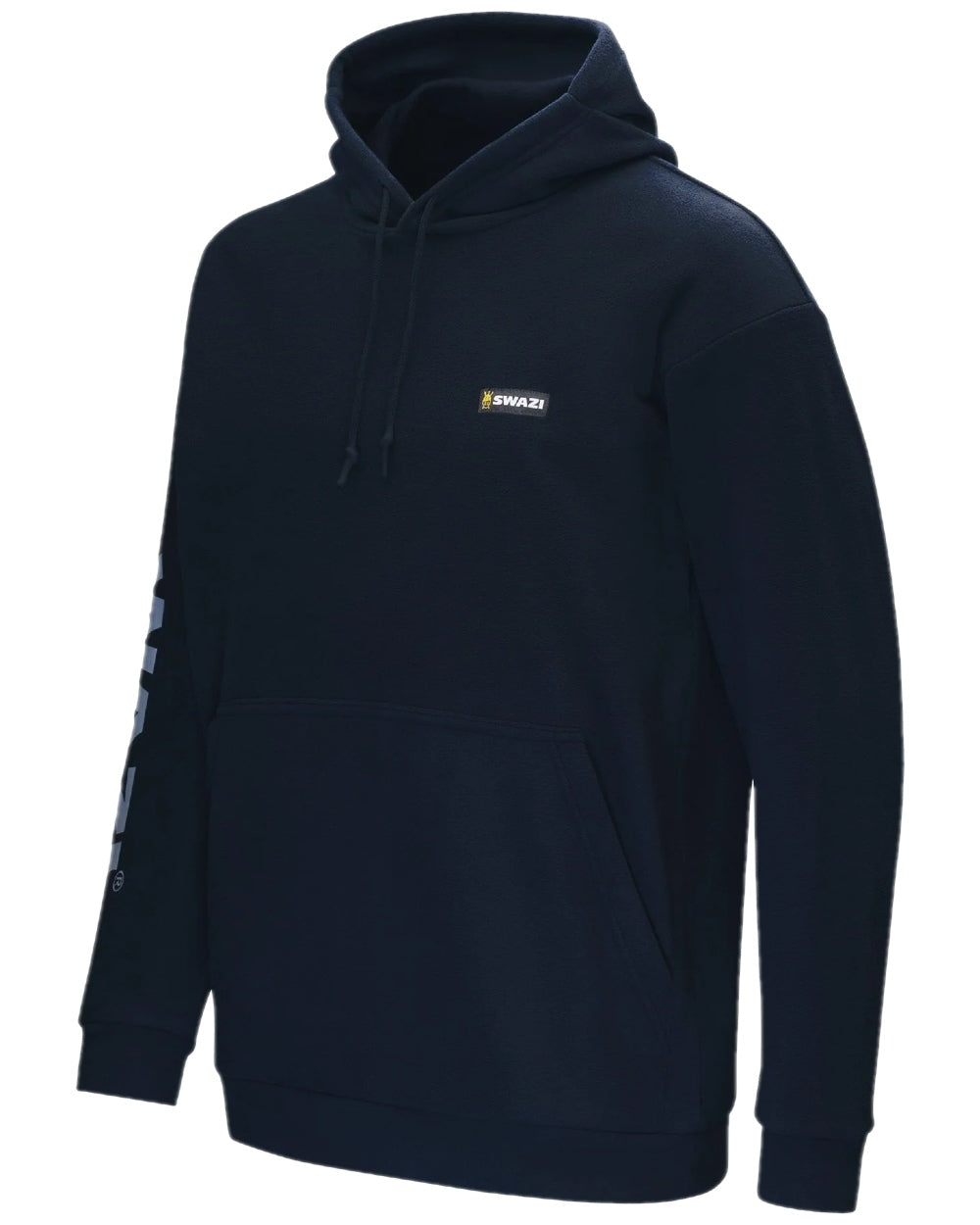 Midnight Coloured Swazi The Clansman Hoodie on white background #colour_midnight