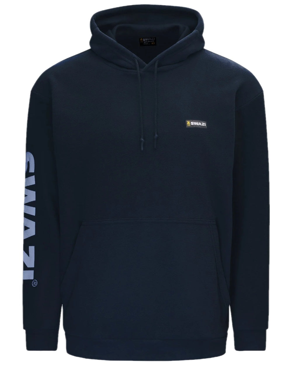 Midnight Coloured Swazi The Clansman Hoodie on white background #colour_midnight