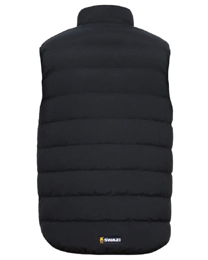 Black coloured Swazi Thorso Vest on white background #colour_black