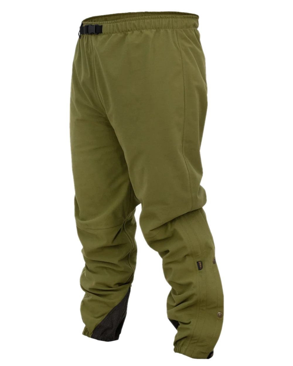 Tussock Green Coloured Swazi Whisper Overpants on white background #colour_tussock-green