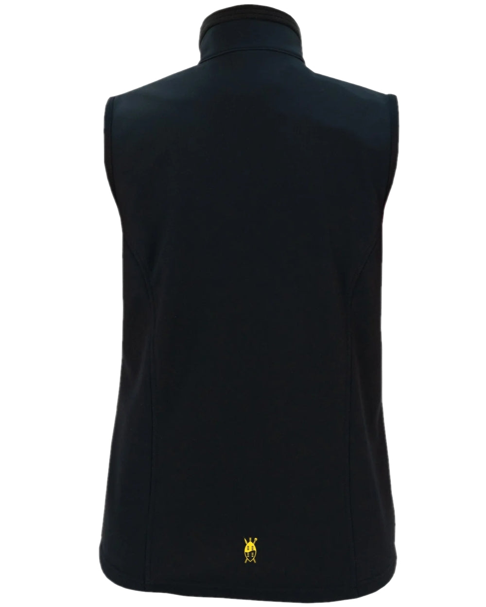 Black Coloured Swazi Womens Sable Vest on white background #colour_black