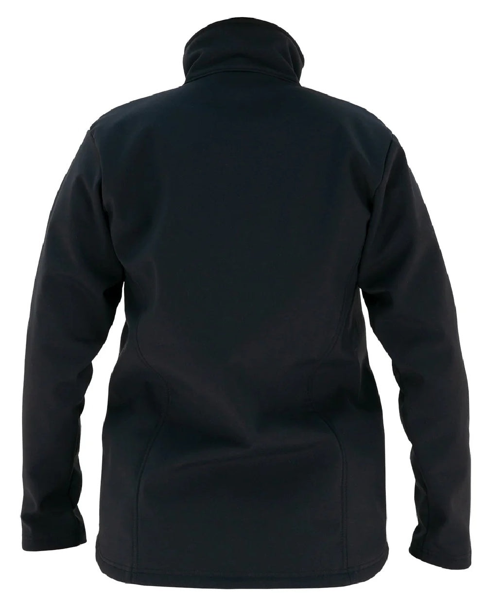 Black coloured Swazi Womens Strait Jacket on white background #colour_black