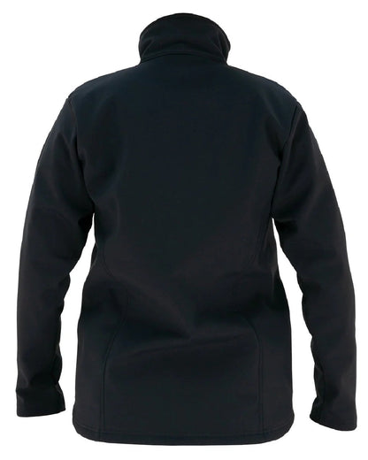 Black coloured Swazi Womens Strait Jacket on white background #colour_black