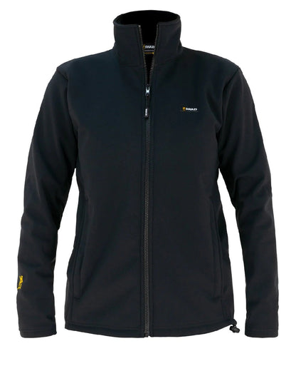 Black coloured Swazi Womens Strait Jacket on white background #colour_black