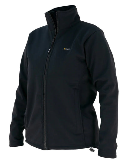 Black coloured Swazi Womens Strait Jacket on white background #colour_black