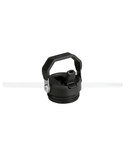 Black coloured The IceFlow Bottle Flip Straw 2 1.06L on white background #colour_black