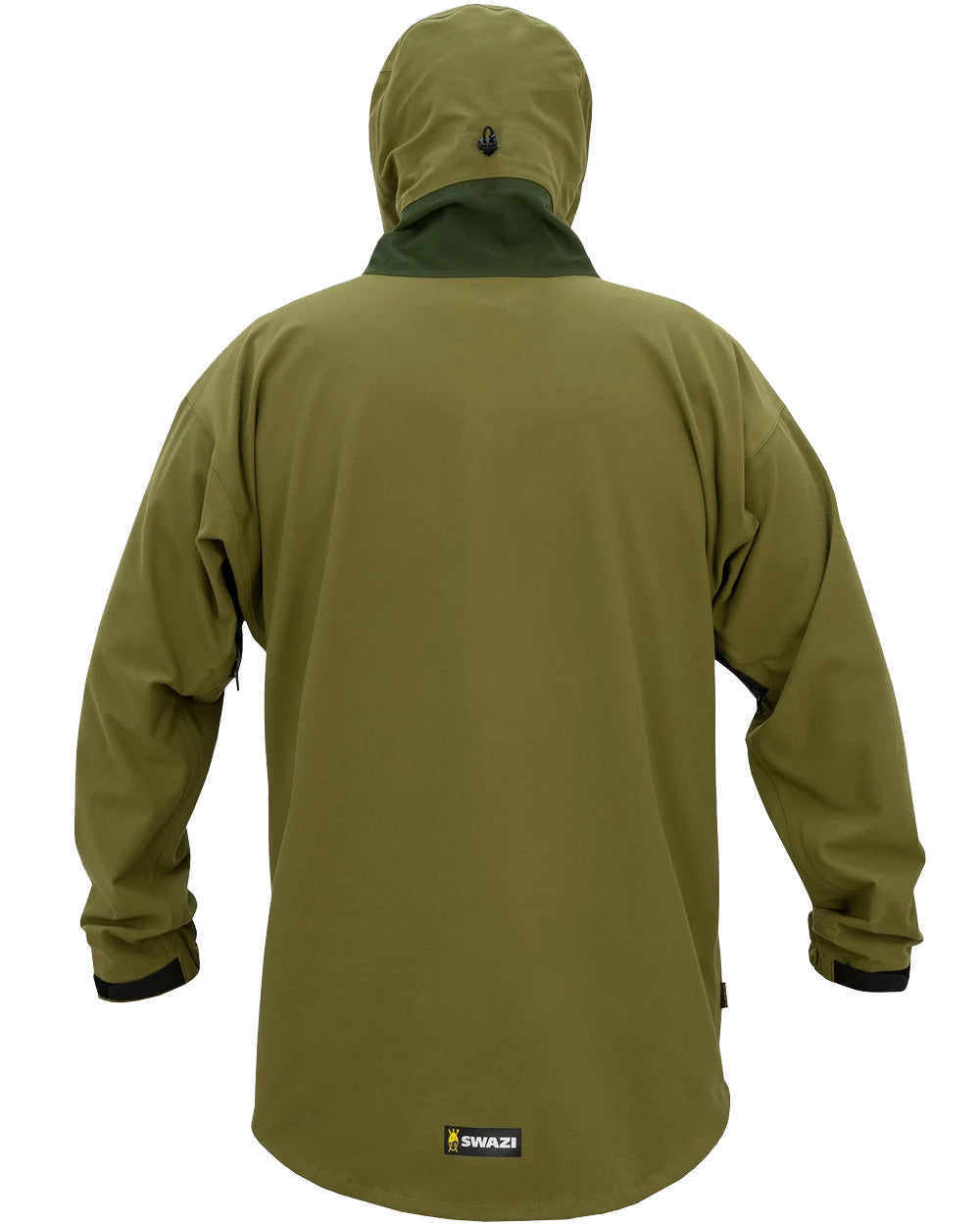 Tussock Green Coloured Swazi Kagoule Jacket On A White Background #colour_tussock-green