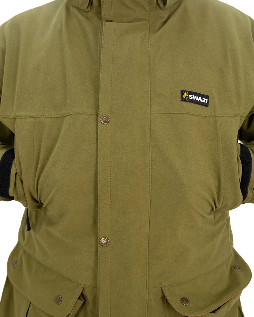 Tussock Green Coloured Swazi Wapiti Xp Jacket On A White Background #colour_tussock-green