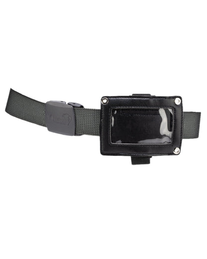 Black Coloured Viper 3 Way ID Holder on white background #colour_black