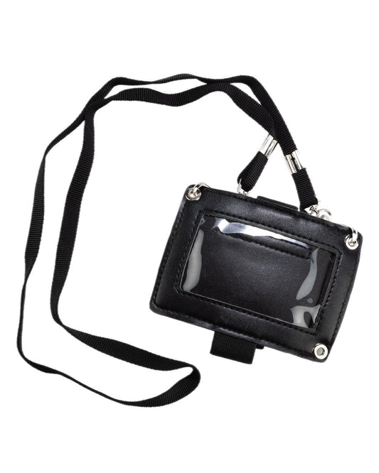 Black Coloured Viper 3 Way ID Holder on white background #colour_black