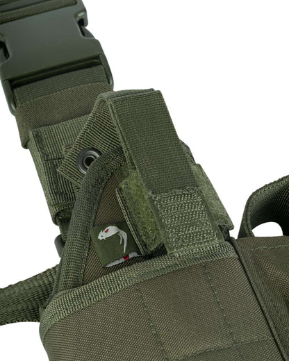 Green Coloured Viper Adjustable Holster on white background #colour_green