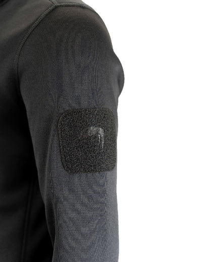 Black Coloured Viper Armour Hoodie on white background #colour_black