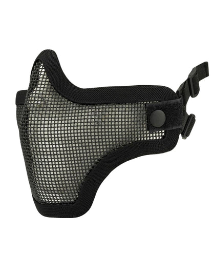 Black Coloured Viper Crossteel Face Mask on white background #colour_black