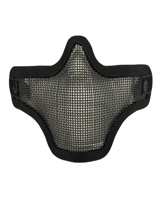 Black Coloured Viper Crossteel Face Mask on white background #colour_black