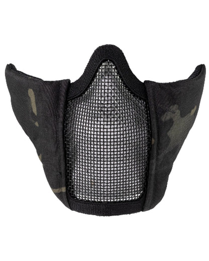 VCAM Black Coloured Viper Crossteel Face Mask Gen2 on white background #colour_vcam-black