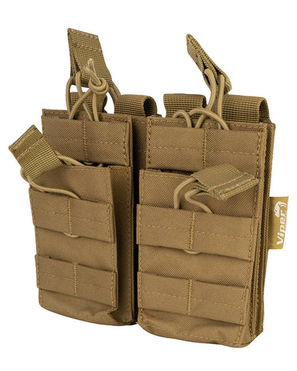 Coyote Coloured Viper Double Duo Mag Pouch on white background #colour_coyote