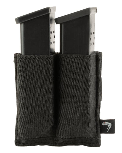 Black Coloured Viper Double Pistol Mag Plate on white background #colour_black