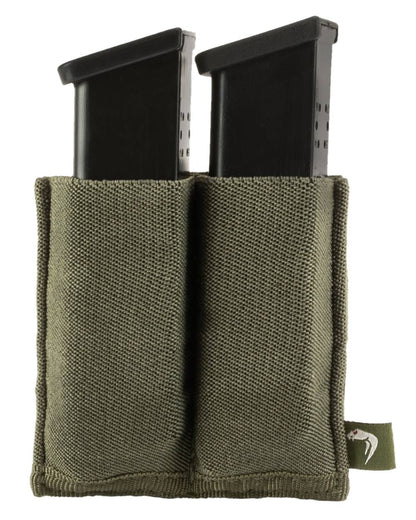 Green Coloured Viper Double Pistol Mag Plate on white background #colour_green