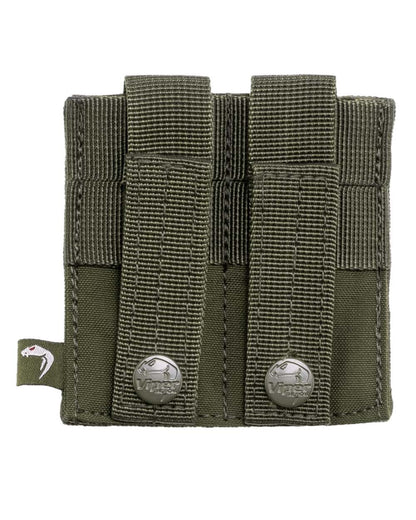 Green Coloured Viper Double Pistol Mag Plate on white background #colour_green