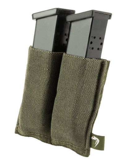 Green Coloured Viper Double Pistol Mag Plate on white background #colour_green