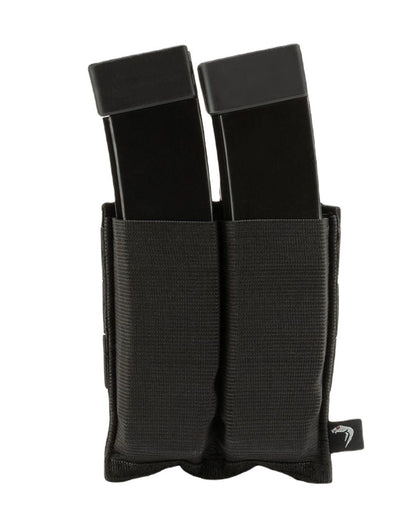Black Coloured Viper Double SMG Mag Plate on white background #colour_black