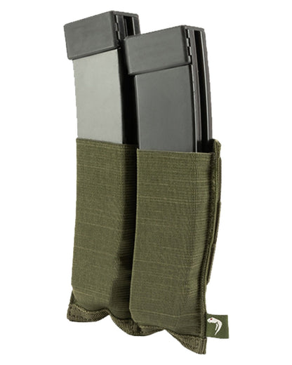 Green Coloured Viper Double SMG Mag Plate on white background #colour_green
