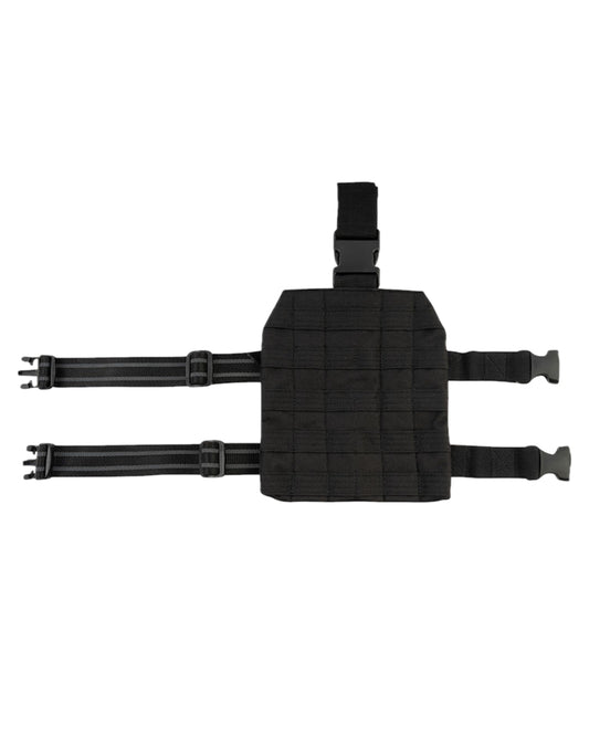 Black Coloured Viper Elite Dropleg Platform on white background #colour_black