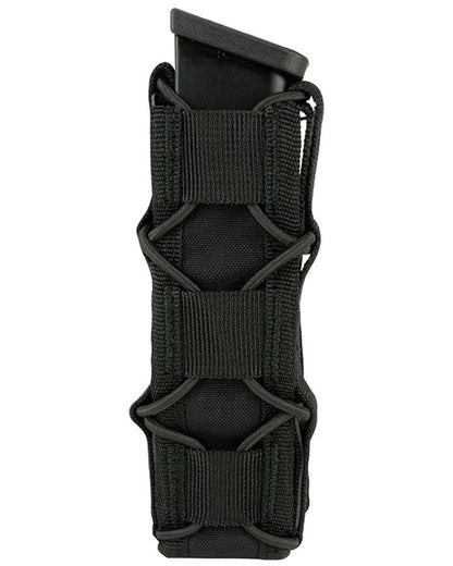 Black Coloured Viper Elite Extended Pistol Mag Pouch on white background #colour_black