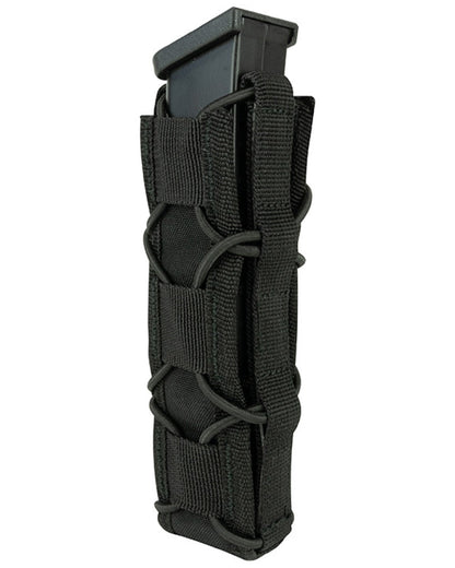 Black Coloured Viper Elite Extended Pistol Mag Pouch on white background #colour_black