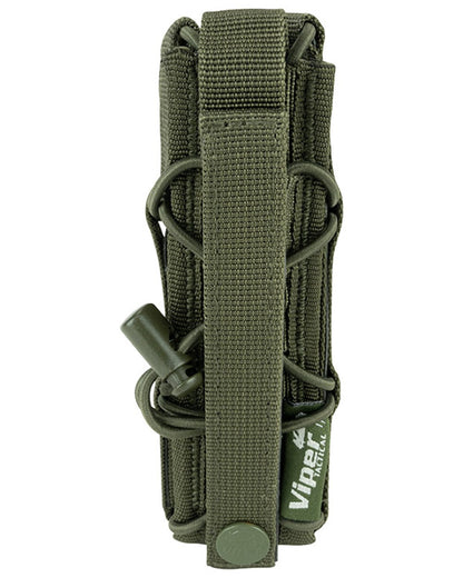 Green Coloured Viper Elite Extended Pistol Mag Pouch on white background #colour_green