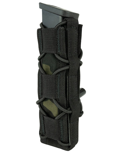 VCAM Black Coloured Viper Elite Extended Pistol Mag Pouch on white background #colour_vcam-black