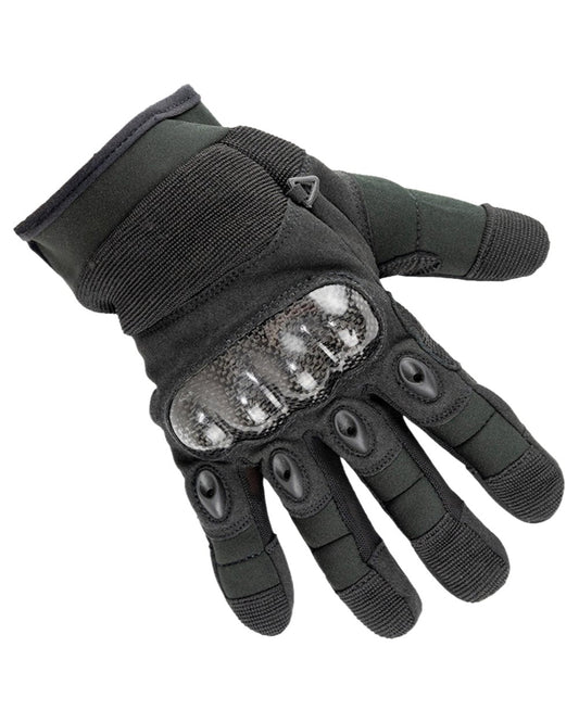 Black Coloured Viper Elite Gloves on white background #colour_black
