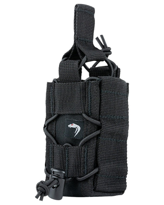 Black Coloured Viper Elite Grenade Pouch on white background #colour_black
