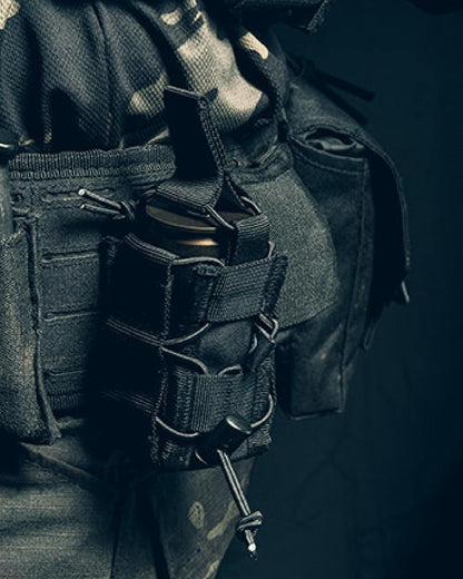 Black Coloured Viper Elite Grenade Pouch on blurry background #colour_black