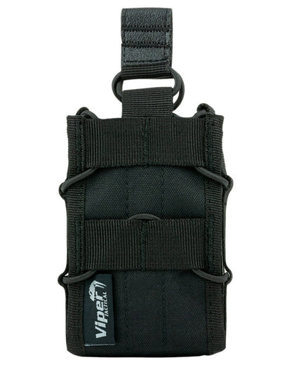 Black Coloured Viper Elite Mag Pouch on white background #colour_black