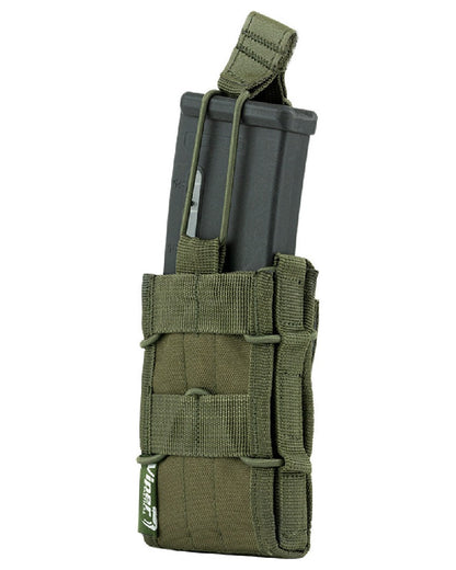 Green Coloured Viper Elite Mag Pouch on white background #colour_green