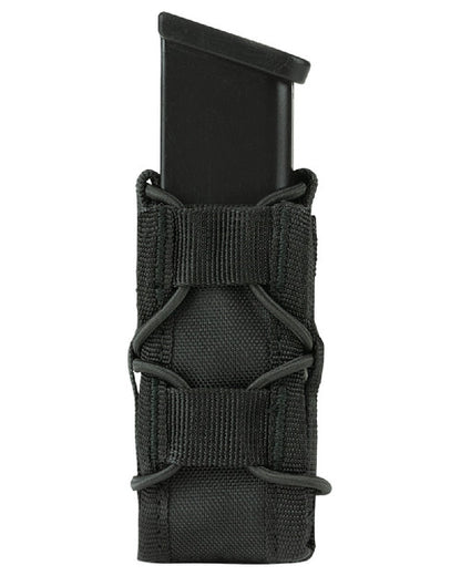 Black Coloured Viper Elite Pistol Mag Pouch on white background #colour_black