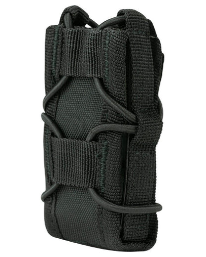 Black Coloured Viper Elite Pistol Mag Pouch on white background #colour_black