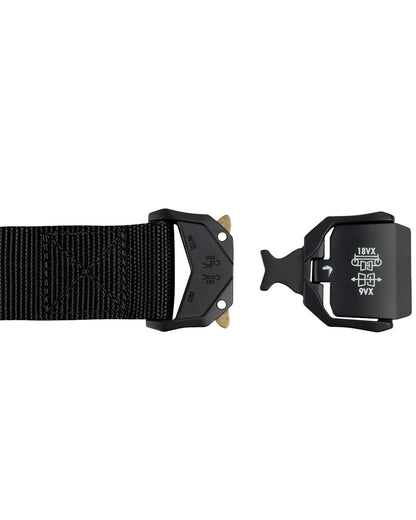 Black Coloured Viper Fast Belt on white background #colour_black