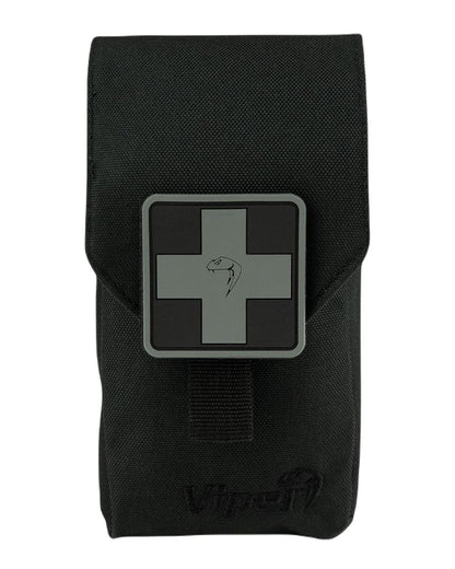 Black Coloured Viper First Aid Kit on white background #colour_black