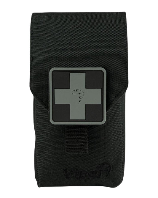 Black Coloured Viper First Aid Kit on white background #colour_black