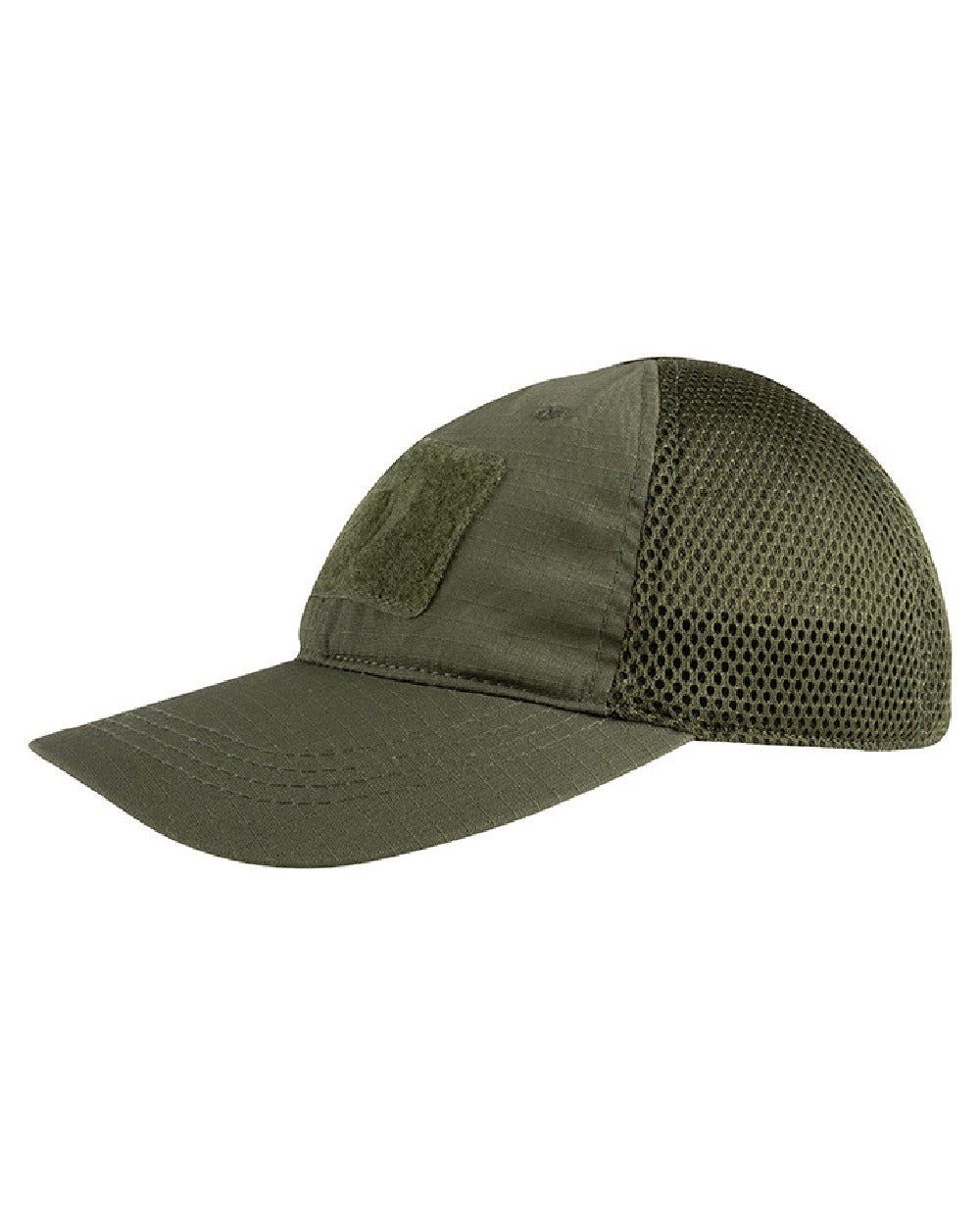 Green Coloured Viper Flexi-Fit Baseball Cap on white background #colour_green