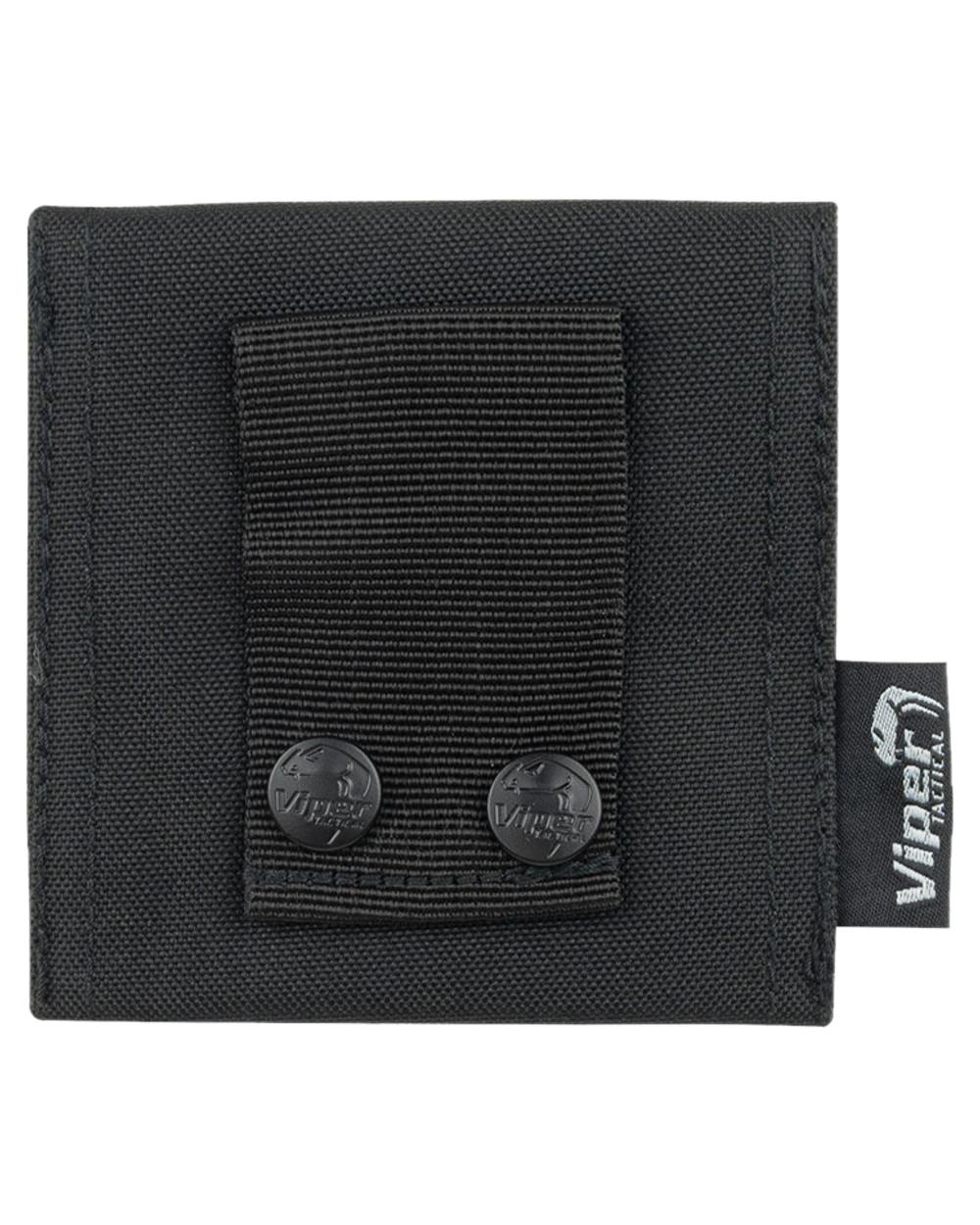 Black Coloured Viper Glove Pouch on white background #colour_black