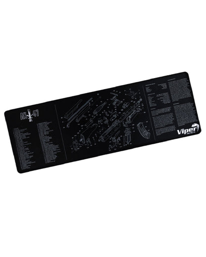 Black Coloured Viper Gun Mat on white background #style_ak47
